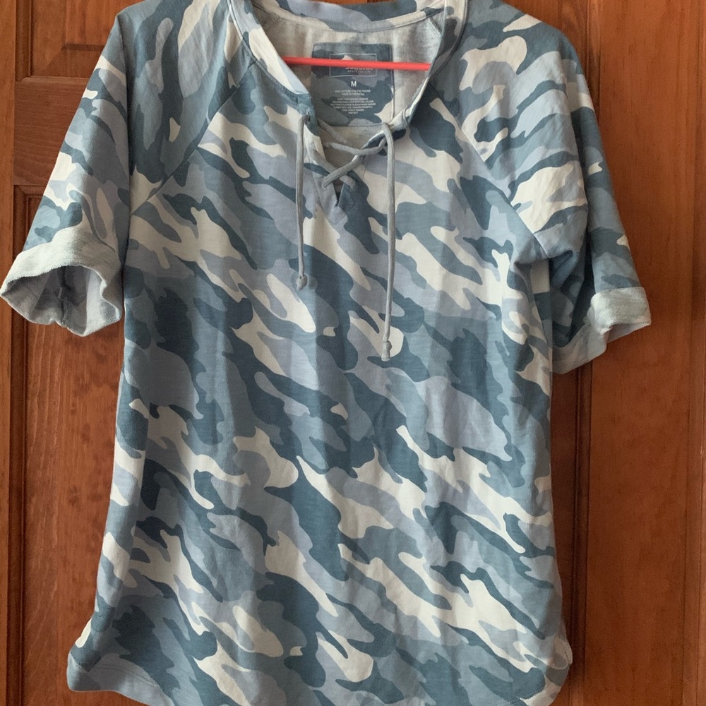 Blue, White, Cameo Top, Sonoma